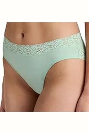 Calida Natural Comfort Lace Slip, regular cut dames, van hoogwaardig Supima-katoen, met vrouwelijke kanten details, , 48-50