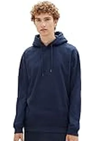 TOM TAILOR Basic hoodie voor heren met geborduurd logo, , M