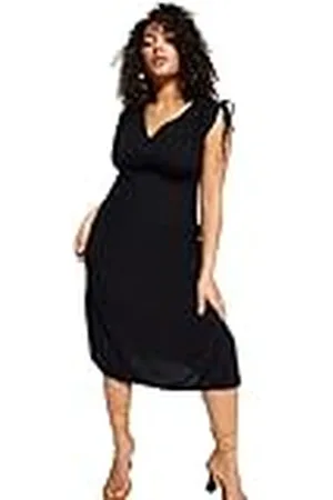 Trendyol Dames Maxi Skater Relaxed Fit Geweven Plus Size Jurk, , 40 grote maten