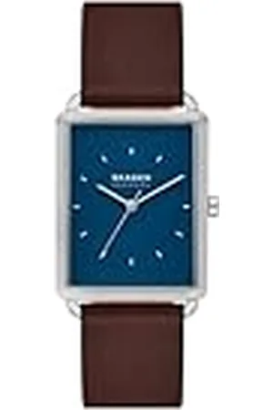 Skagen Heren Analoge Quartz Horloge met Lederen Band SKW6930