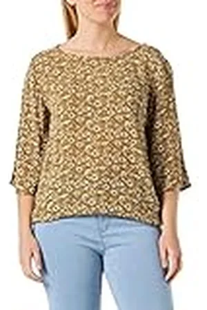Kaffe T-shirt voor dames, bedrukt, lange mouwen, los, , 34