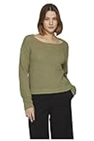 VILA Vibellisina Boatneck L/S Knit Top - Noos, , S