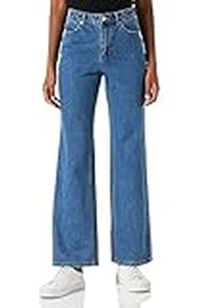 VERO MODA VMKITHY jeans voor dames, straight fit, hoge taille, losse pasvorm, , 27W / 34L