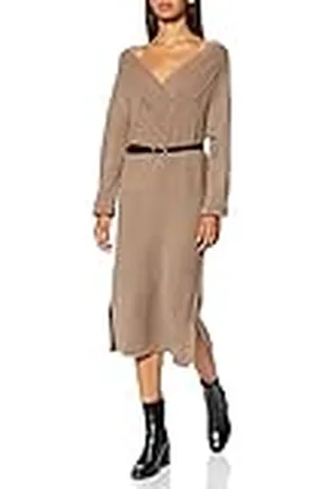 VILA Vimadelia V-hals L/S Knit Dress-Noos Jurk, , XS