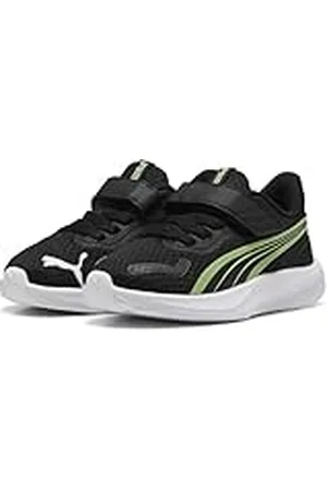 PUMA Unisex Baby Pounce AC+ INF Sneaker, Zwart-Spring Fern Wit, 9 UK Kind, Black Spring Fern Wit, 9 UK