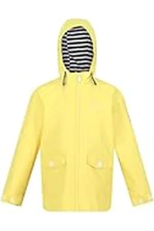 Regatta Belladonna Kids waterdicht, bedrukt jack met capuchon. Met DWR- en Hydrafort-stoffen. Geschikt om te wandelen en te wandelen.