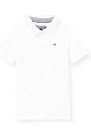 Tommy Hilfiger Jongens jongens Tommy Polo S/S Poloshirt, wit (bright white), 122 cm