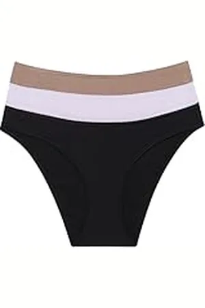 Calvin Klein Dames 3-pack bikini (laagbouw ondergedompeld), zwart/lavendelblauw/grotsteen, M, , M