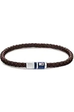 Tommy Hilfiger Sieraden Heren Lederen Armband - 2790295, Eén maat, Leer, agaat