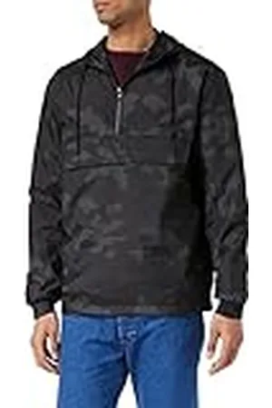 Urban classics Herenjas, camouflage, windbreaker, overjas, camo, pull-overjack, overgangsjas met capuchon