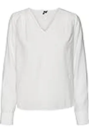 VERO MODA Dames Vmlena Ls Pleat Top WVN Noos Shirt met lange mouwen, , M