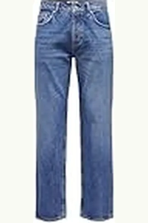 Only & Sons Heren Regular Cut Jeans ONSEDGE Mid Rise Straight Cut Jeans, , 38W / 32L