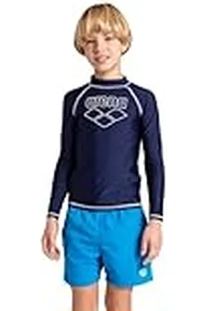Arena Graphic anti-UV T-shirt met lange mouwen voor kinderen, , 14-15 Jaar