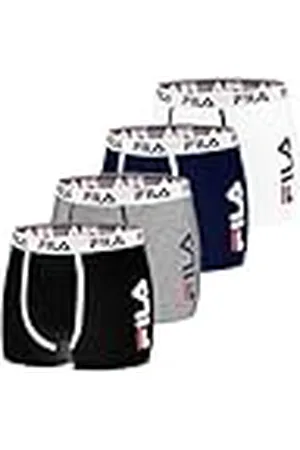 Fila Boxershorts voor heren, katoen, ademend, stretch (4 stuks), maat M, , M
