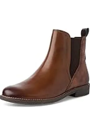 Marco Tozzi Chelsea boots voor dames met leren aandeel om aan te raken, , 37 EU