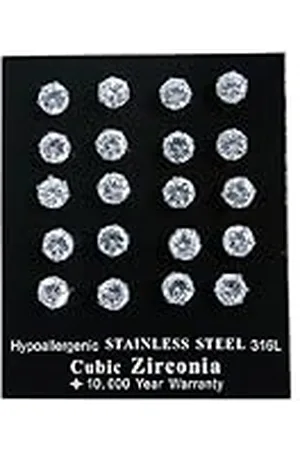 Akzent Oorstekers dames roestvrij staal 20 stuks 6 mm 004200000036