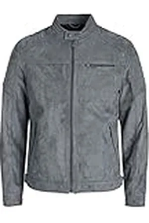 JACK & JONES Heren Kunstleren Jjerocky Jacket Noos, , M