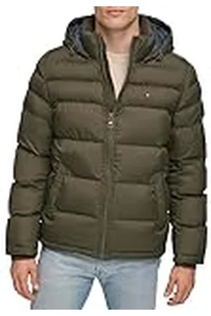 Tommy Hilfiger Heren Down Alternatieve bovenkleding jas Klassieke Puffer Jas met capuchon, , B077TWL2SB