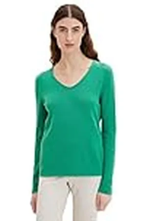 TOM TAILOR Dames Basic gebreide trui 1012976, , XXS