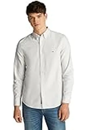 Tommy Hilfiger Heren TJM Slim Stripe Oxford Shirt EXT DM0DM20668 L/S Shirt, blauw (Sweet Blue Stripe), XL, , XL