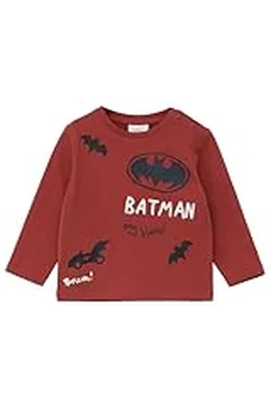 QS by s.Oliver Shirt met lange mouwen met Batman-print, , 86 cm