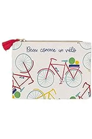 DRAEGER PARIS 1886 Paris | Fietsgedrukte Portemonnee, bedrukt, fiets, Meerkleurig, Portemonnee van katoen met ritssluiting