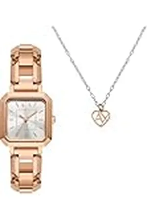 Armani Exchange Watch For Women, Quartz Movement and 27mm Case Size with Stainless steel, Leather or Silicone strap, , 27MM