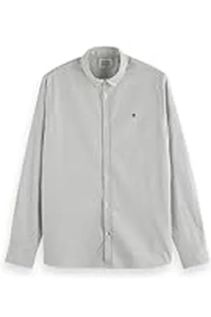 Scotch&Soda Seasonal Essentials Oxford gestreept shirt voor heren, , S