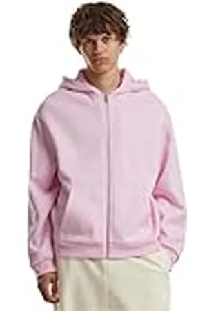 Build Your Brand Fluffy Zip Hoody, herenhoodie met doorlopende ritssluiting, regular fit, , XL
