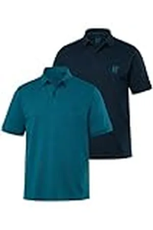 JP 1880 Heren grote maten grote maten Menswear L-8XL poloshirts, basic, 2-pack, piqué, gekamd katoen 704317, , 8XL