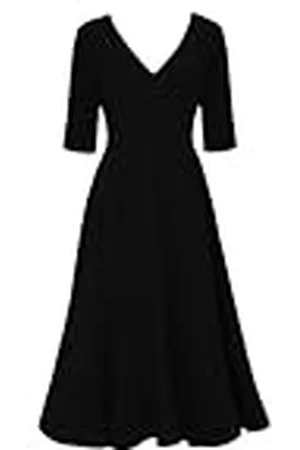 Swing Sally_Czarna cocktailjurk voor dames, , 34