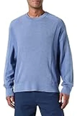 Armani Exchange Heren The Grid, Sustainable, Ribs and Reverse Jersey Stitch Pullover Sweater Sweater, , L