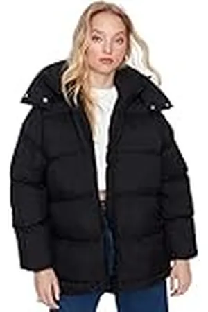 Trendyol Dames oversized basic reverskraag geweven jas jas, , M