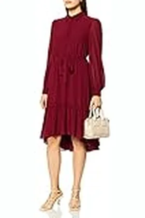 NA-KD Dames Tie Waist midi-jurk casual jurk, , 46