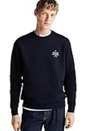 Tommy Hilfiger Heren HILFIGER STACK SWEATSHIRT MW0MW35524, Pullover Sweatshirt, Blauw, XS, , XS
