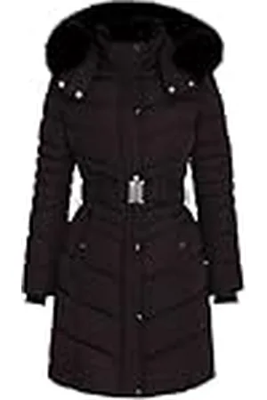 Morgan Dames donsjack met lange riem met capuchon maat 38, , 36