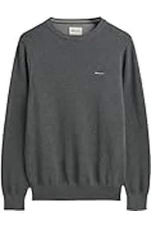 GANT Heren Cotton Pique C-Neck Pullover, , XL