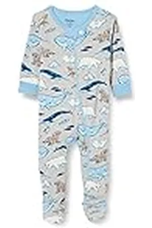 Hatley Organic Cotton Footed Slaappak Pyjama voor jongens, , 3-6 Maanden