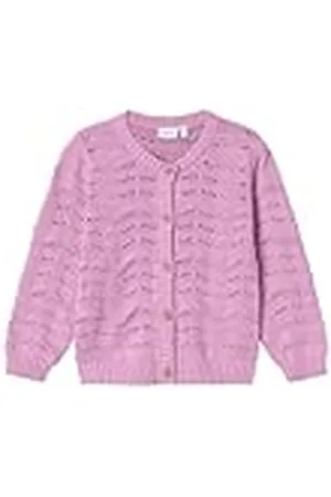 NAME IT Nmfnesanne Ls Knit Card Vest voor meisjes, , 98