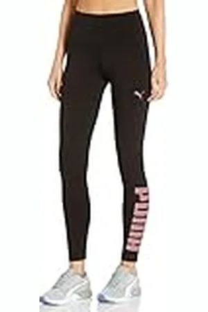PUMA Sportlegging met logo voor dames, Zwart, XS