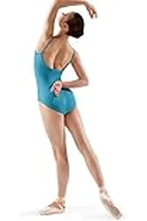 Bloch Dance Nejor Microlux maillot voor dames, turkoois, medium lengte