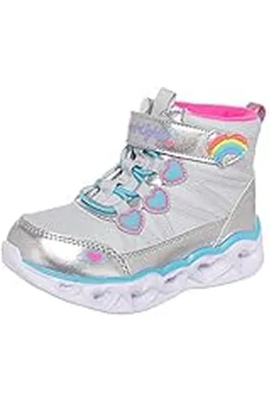 Skechers 302668L SMLT, sneakers, zilvertextiel/multitrim, 35 EU, , 35 EU