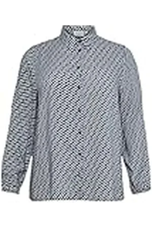 Kaffe Kckinna Damesblouse, Vintage/Sand Letter Print, 42 Groten mate