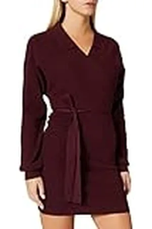 VERO MODA Dames VMSUNNA LS V-hals Collar Dress GA Jurk, , XL