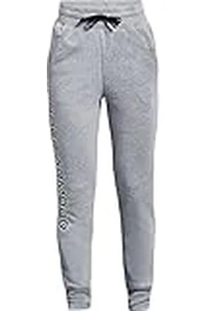 Under Armour Rival Fleece Joggers voor meisjes, Steel Light Heather/Black/Black, 13 Jaren