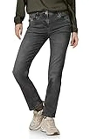 CECIL Jeans met bouclé-detail, , 29W / 30L