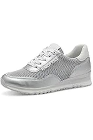 Marco Tozzi 2-23731-44 Damessneakers, wit/zilver, 40 EU, , 40 EU