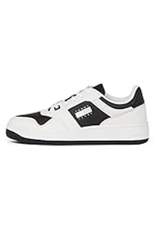 Tommy Hilfiger Heren TJM Retro Basket Cupsole Tumble EM0EM01513 Sneakers, Wit, 9 UK, Wit, 43 EU