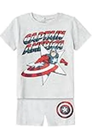 NAME IT Nmmanderson Marvel Ss Nightset Mar pyjama voor jongens, , 92 cm