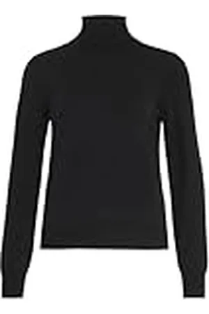 VILA VICOMFY L/S ROLL-NECK KNIT TOP/PB, , XS